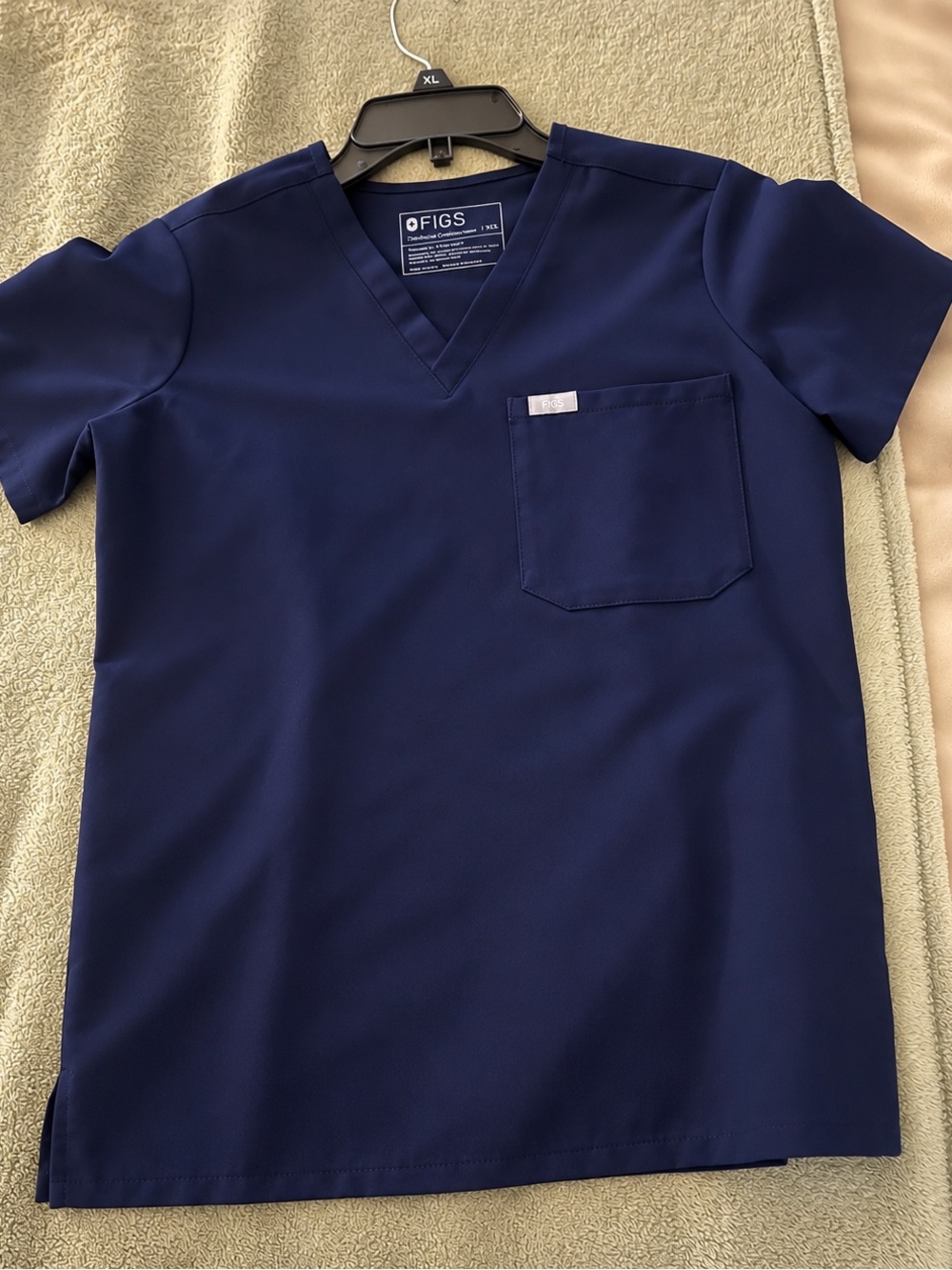 FIGS Navy Catarina Scrub Top XXS